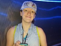 2014-03-10 10.16.23  Abby gets her first Time Card at Soarin'